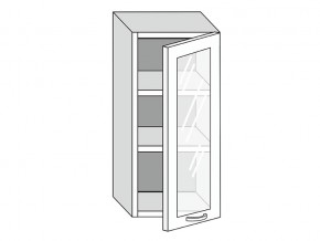 19.40.3 Шкаф настенный (h=913) на 400мм с 1-ой стекл. дверцей в Ялуторовске - yalutorovsk.magazin-mebel74.ru | фото