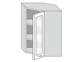 19.60.3у Шкаф настенный (h=913) угловой на 600мм со стекл. дверцей в Ялуторовске - yalutorovsk.magazin-mebel74.ru | фото