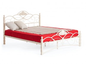 Кровать металлическая Canzona Wood slat base 1400х2000 Белый в Ялуторовске - yalutorovsk.magazin-mebel74.ru | фото