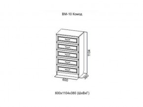 ВМ-10 Комод в Ялуторовске - yalutorovsk.magazin-mebel74.ru | фото